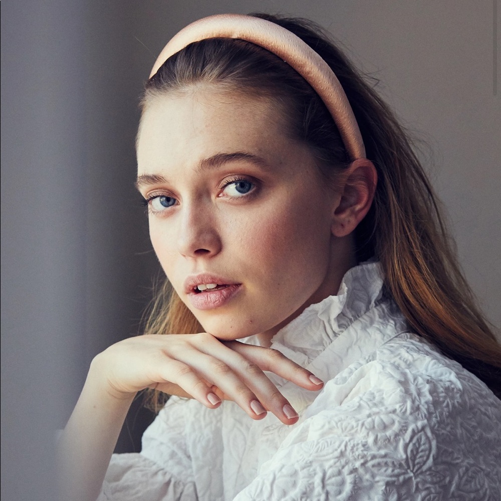 Jennifer Behr Hammered Silk Headband